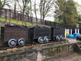 Cultural heritage St. Ingbert A row of coal tracks from the colliery house