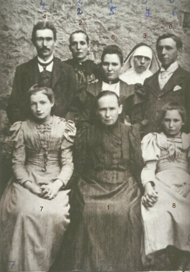 Barth_Famille Photo en noir et blanc de la famille Barth.