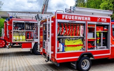 Protection contre l'incendie Camions de pompiers avec intérieur