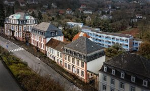 Una vista a volo d'uccello del Von der Leyen-Gymnasium a Blieskastel