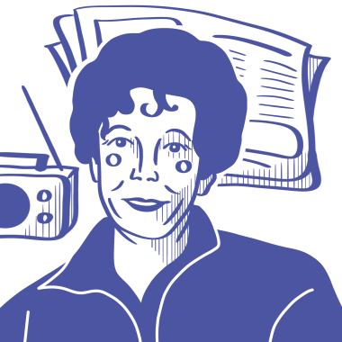 Disegno digitale di un ritratto di donna