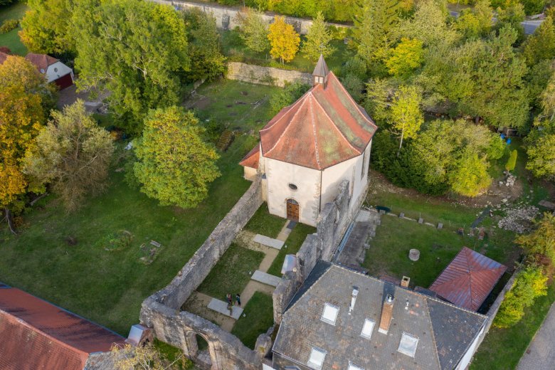 Gräfinthal Manastırı yukarıdan Manastırın yukarıdan renkli fotoğrafı.