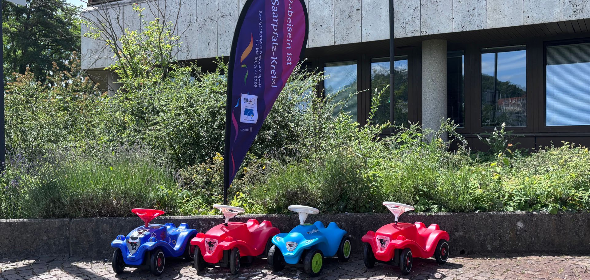 Die von Mitarbeitenden gespendeten BobbyCars