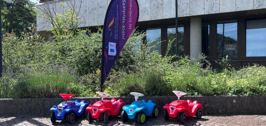 Die von Mitarbeitenden gespendeten BobbyCars