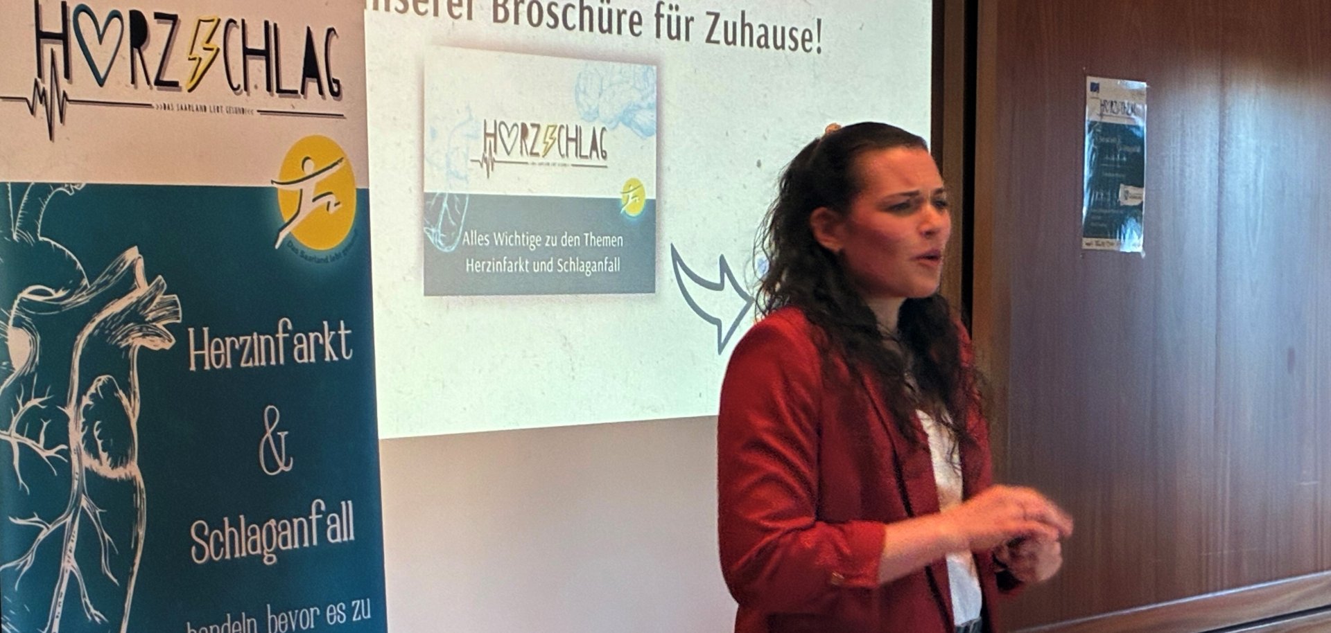 Sportwissenschaftlerin Linda Wilhelm, zeigte praxisnah auf, wie sich durch einen aktiven Lebensstil das Risiko für Herz-Kreislauf-Erkrankungen senken lässt.
