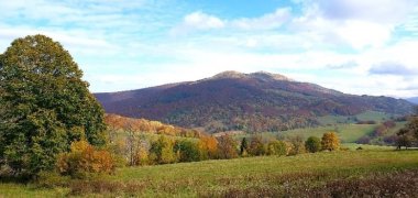 Das Blieszczady-Gebirge vom Biosphaerenreservat aus
