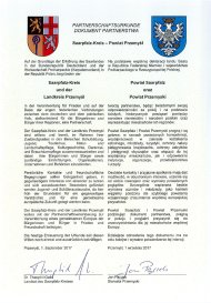 Ein Bild der Partnerschaftsurkunde Przemysl