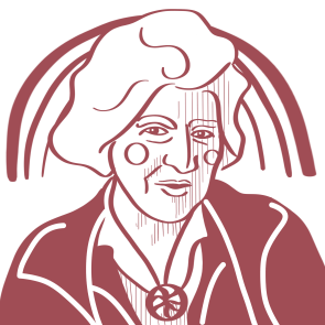 Digitale Zeichnung des Portraits einer Frau