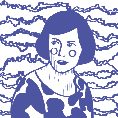Digitale Zeichnung des Portraits einer Frau