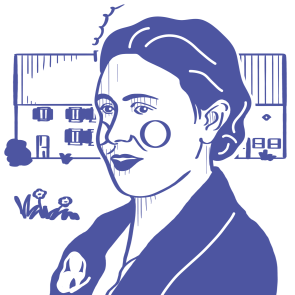 Digitale Zeichnung des Portraits einer Frau