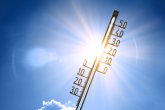Ein Thermometer in der Sonne