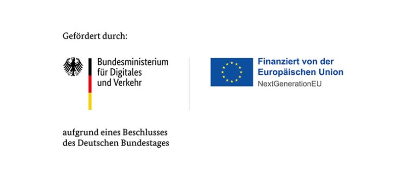 Bundesministerium und EU Logo des Bundesministeriums für Digitales und Verkehr und Logo finanziert von Europäischen Union