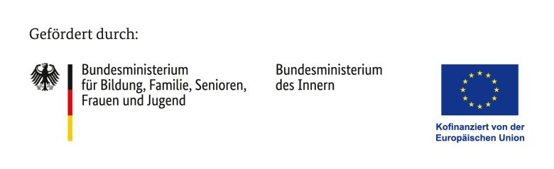 Bundesministerium und EU Logo des Bundesministeriums für Bildung, Familie, Senioren, Frauen und Jugend und das Logo der Europäischen Union zur Kofinanzierung