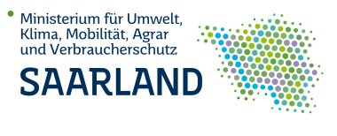 Ministerium Saarland Logo für das Ministerium für Umwelt, Klima, Mobilität, Agrar und Verbraucherschutz Saarland